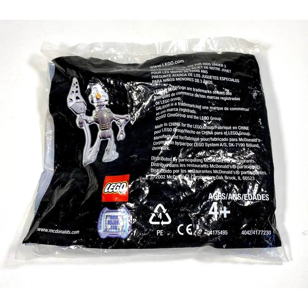 2002 Lego McDonalds Happy Meal Galidor Jens Action Figure Toy 2 Sealed Polybag